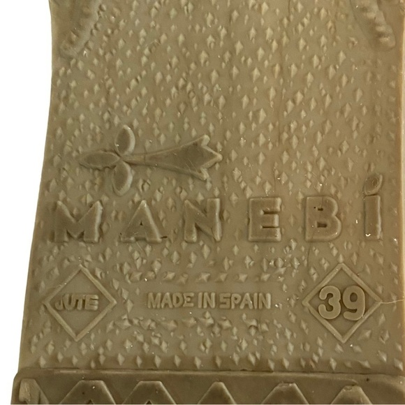 MANEBI - SIZE 39 - US 8 - MADE IN SPAIN - MULTI COLORS - PLATFORM ESPADRILLE S5 - Picture 10 of 15